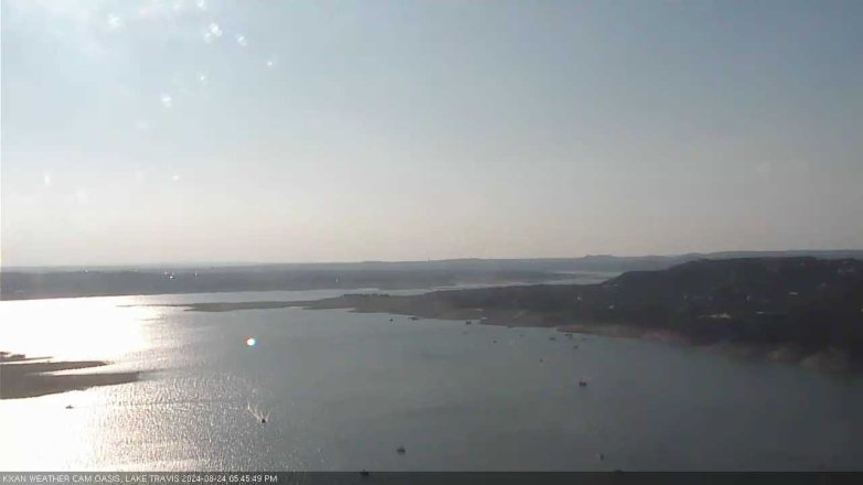 Lake Travis webcam, August 24, 2024 5:45 PM CT