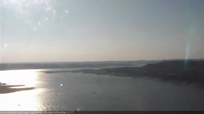 Lake Travis webcam, August 24, 2024 6:00 PM CT