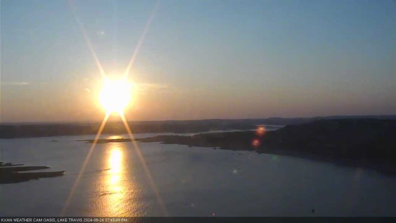 Lake Travis webcam, August 24, 2024 7:45 PM CT