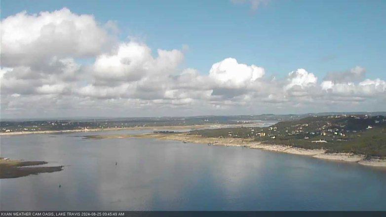 Lake Travis webcam, August 25, 2024 9:45 AM CT