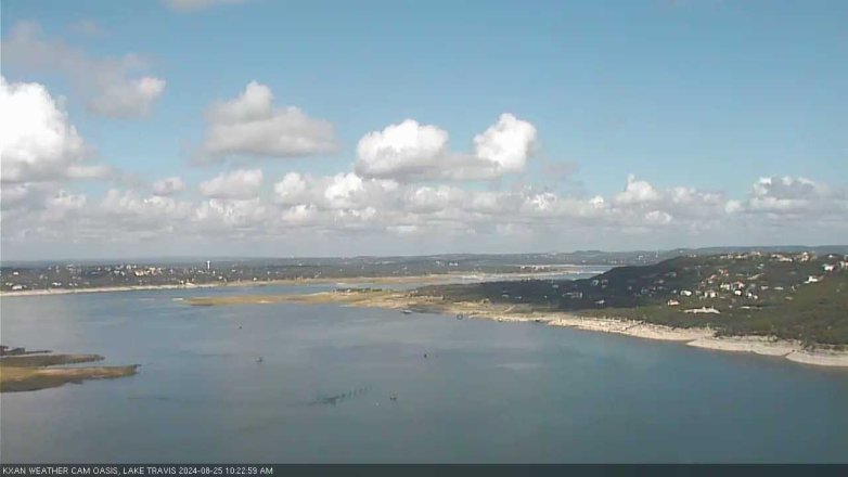 Lake Travis webcam, August 25, 2024 10:25 AM CT