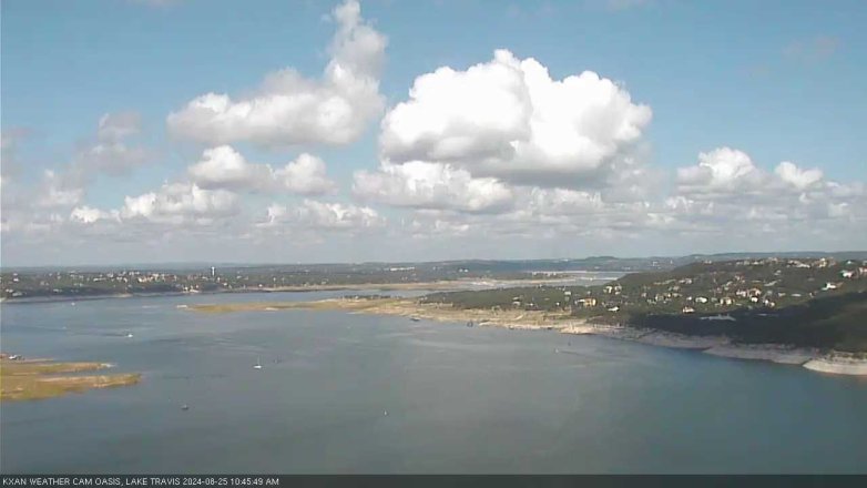 Lake Travis webcam, August 25, 2024 10:45 AM CT