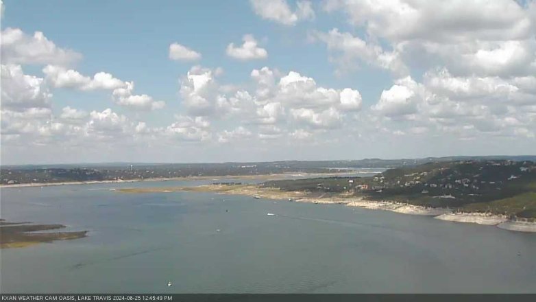 Lake Travis webcam, August 25, 2024 12:45 PM CT