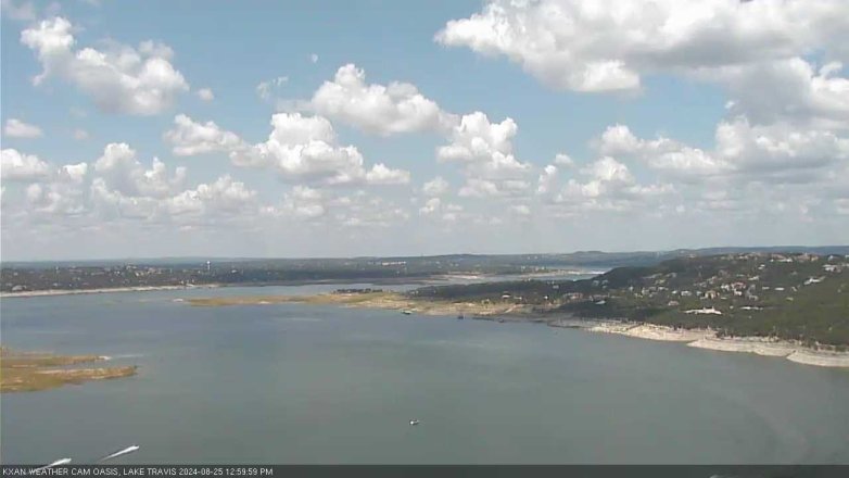 Lake Travis webcam, August 25, 2024 1:00 PM CT