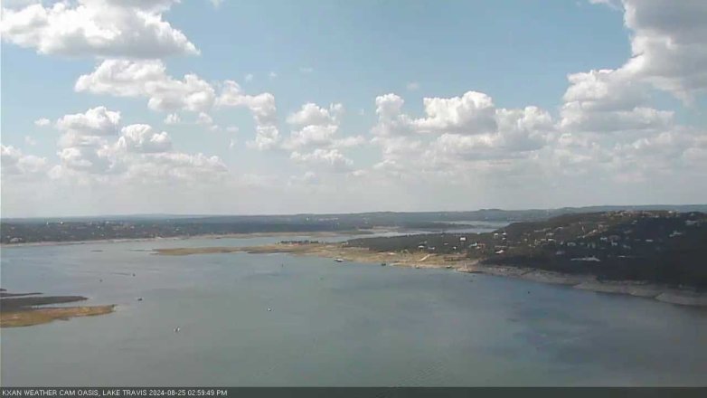 Lake Travis webcam, August 25, 2024 3:00 PM CT