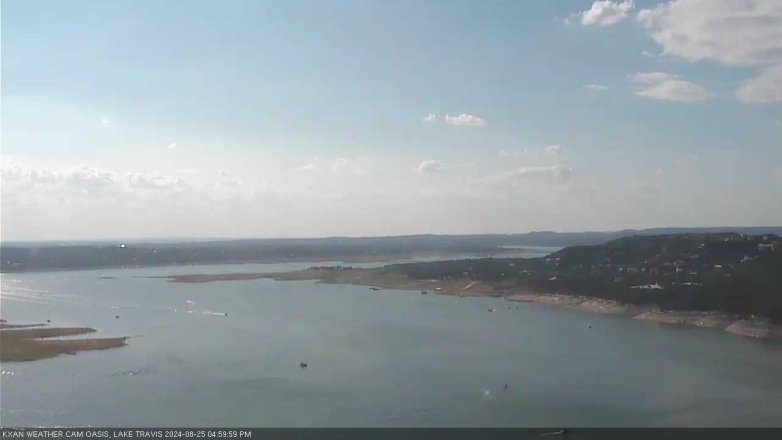 Lake Travis webcam, August 25, 2024 5:00 PM CT