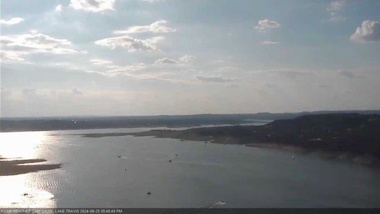 Lake Travis webcam, August 25, 2024 5:45 PM CT