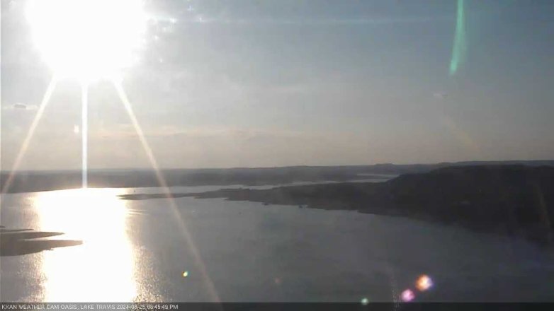 Lake Travis webcam, August 25, 2024 6:45 PM CT