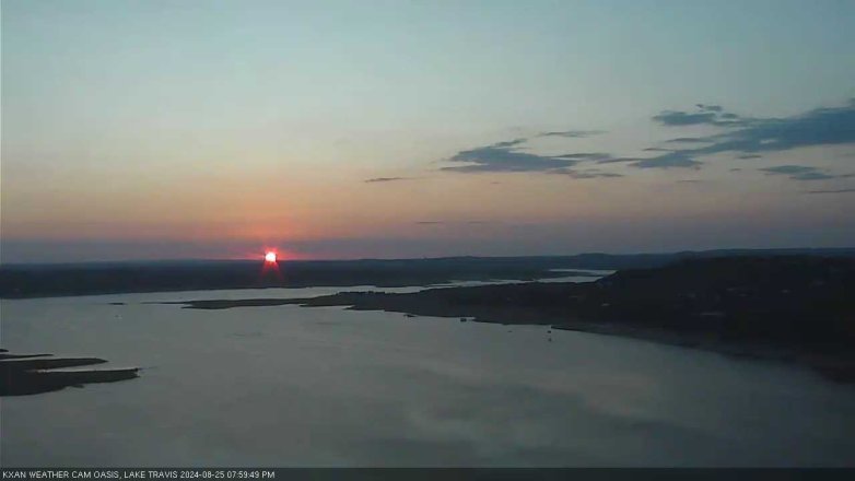 Lake Travis webcam, August 25, 2024 8:00 PM CT
