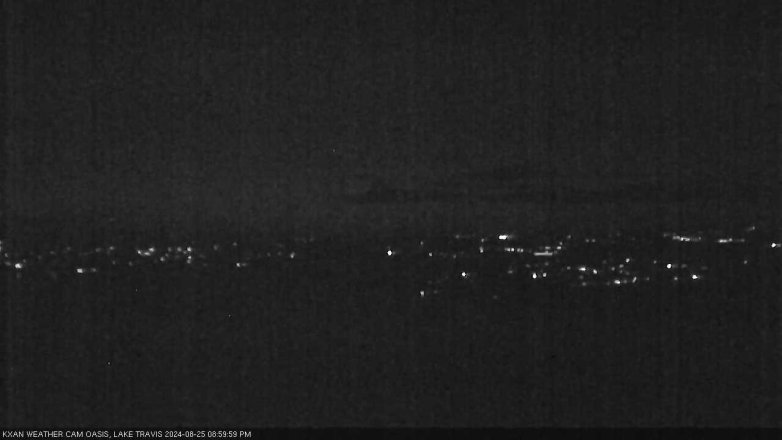 Lake Travis webcam, August 25, 2024 9:00 PM CT