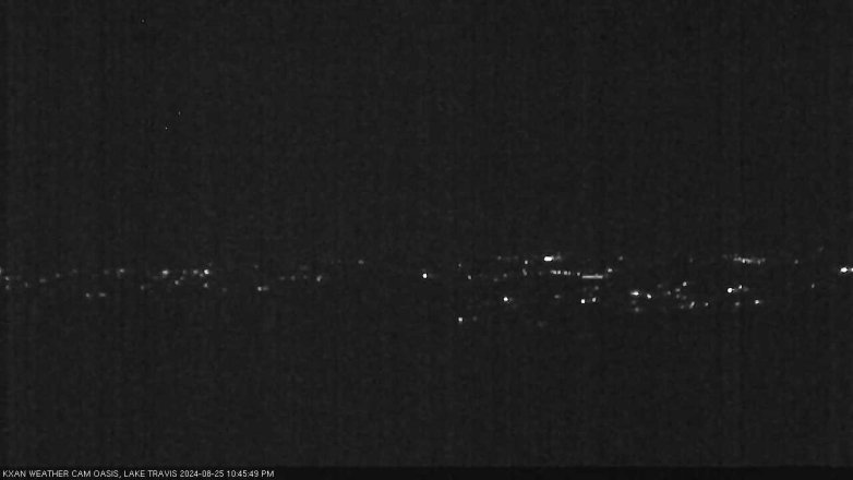 Lake Travis webcam, August 25, 2024 10:45 PM CT