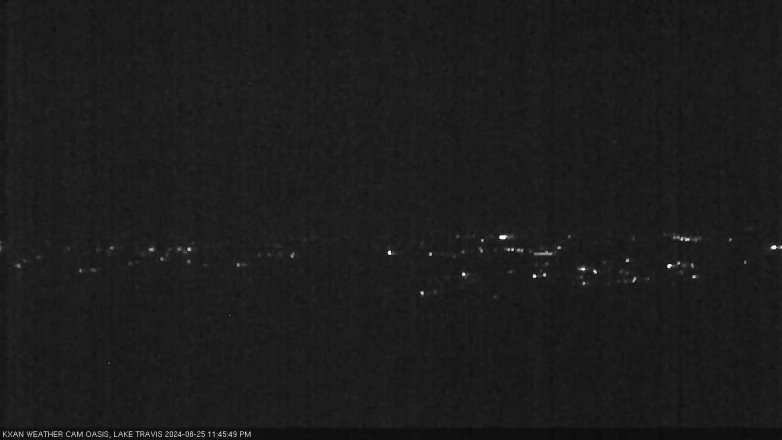 Lake Travis webcam, August 25, 2024 11:45 PM CT