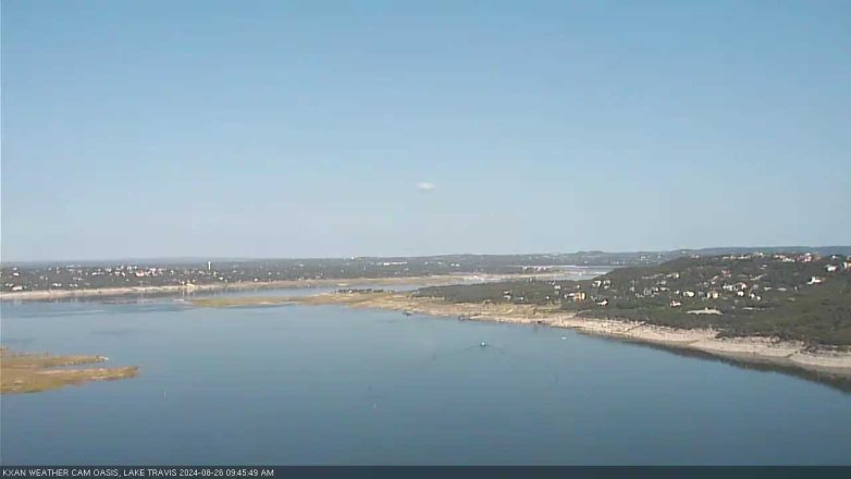 Lake Travis webcam, August 26, 2024 9:45 AM CT