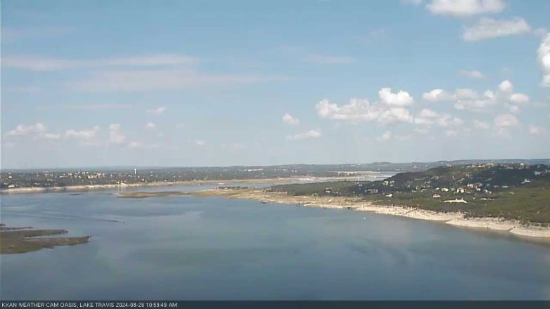 Lake Travis webcam, August 26, 2024 11:00 AM CT