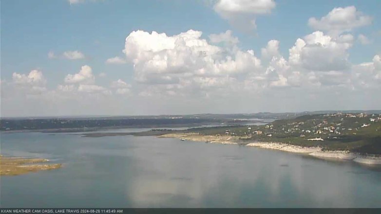 Lake Travis webcam, August 26, 2024 11:45 AM CT