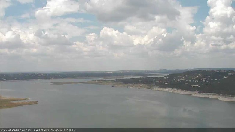 Lake Travis webcam, August 26, 2024 12:45 PM CT