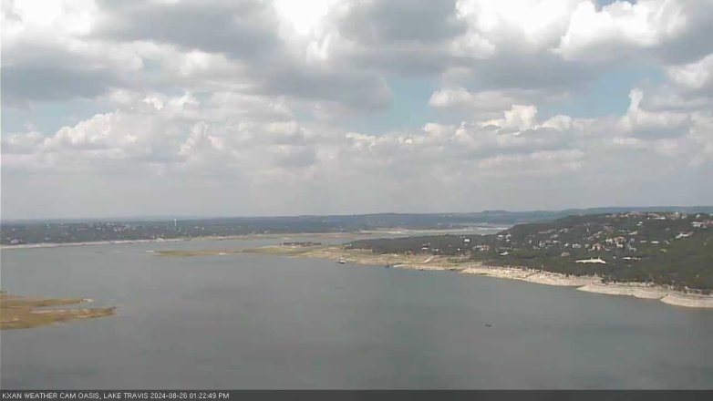 Lake Travis webcam, August 26, 2024 1:25 PM CT