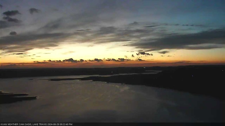 Lake Travis webcam, August 26, 2024 8:25 PM CT