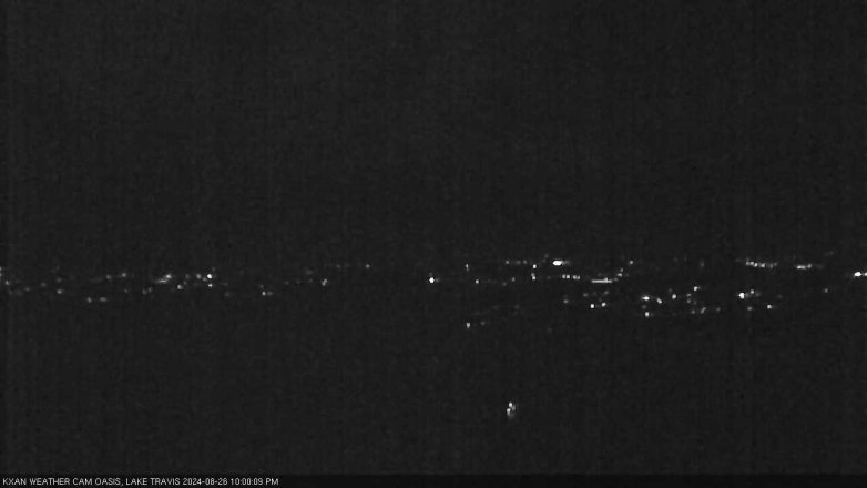 Lake Travis webcam, August 26, 2024 10:00 PM CT