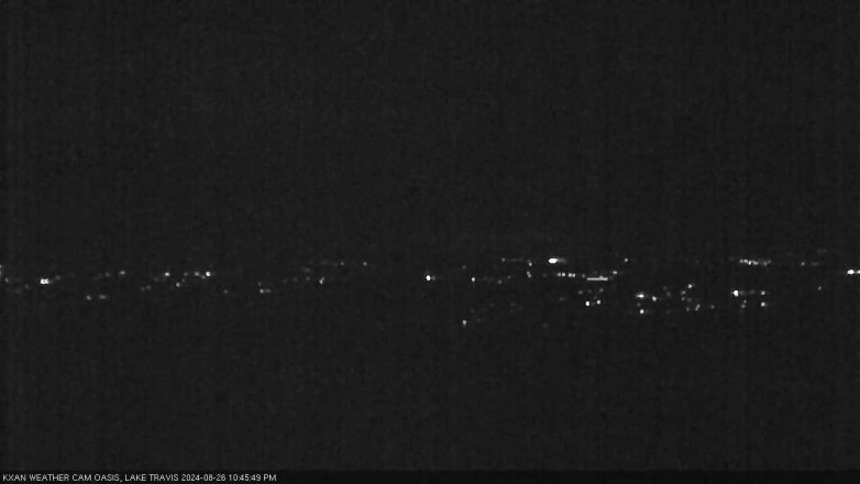 Lake Travis webcam, August 26, 2024 10:45 PM CT