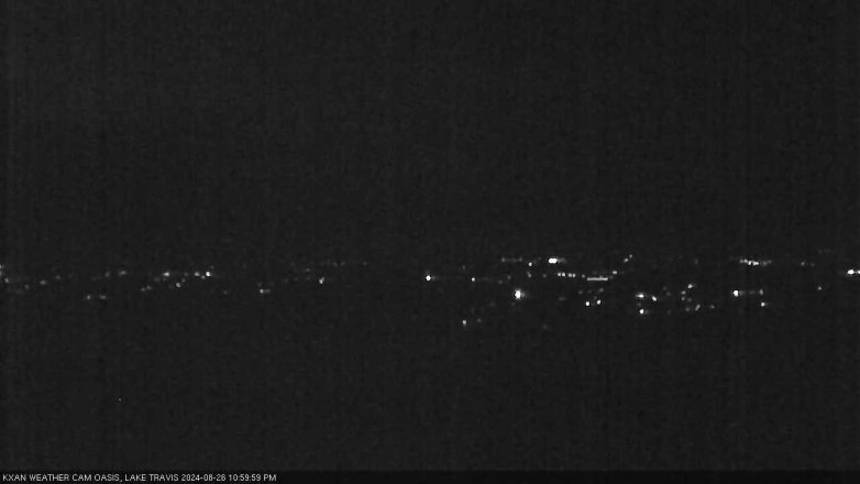 Lake Travis webcam, August 26, 2024 11:00 PM CT