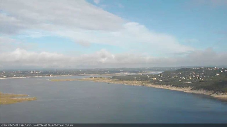 Lake Travis webcam, August 27, 2024 9:25 AM CT