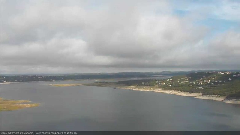 Lake Travis webcam, August 27, 2024 9:45 AM CT