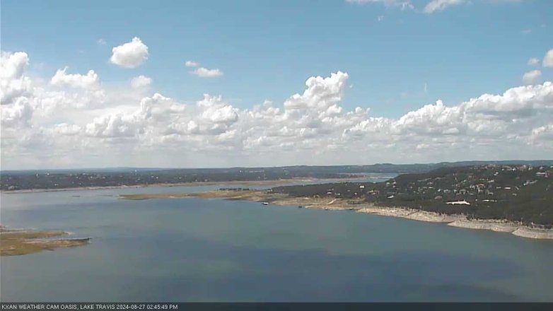 Lake Travis webcam, August 27, 2024 2:45 PM CT