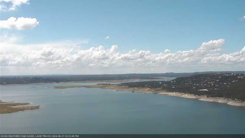 Lake Travis webcam, August 27, 2024 3:25 PM CT