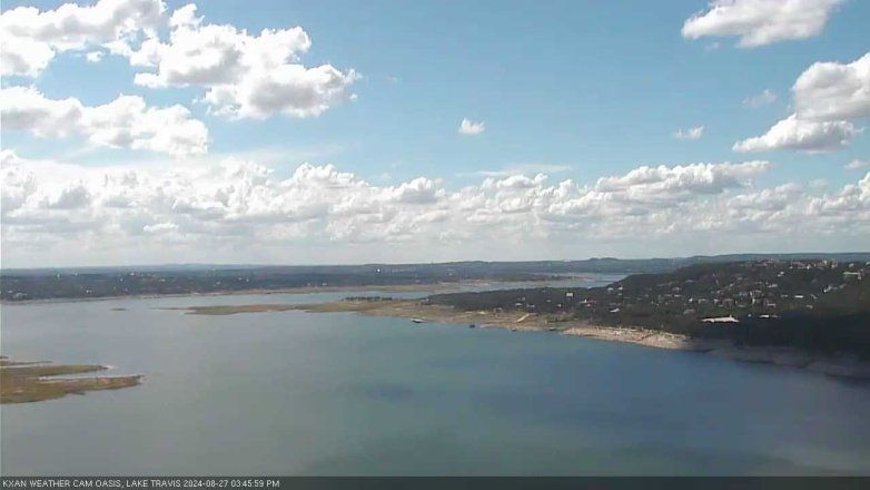 Lake Travis webcam, August 27, 2024 3:45 PM CT