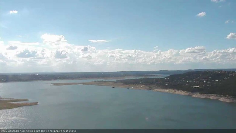 Lake Travis webcam, August 27, 2024 4:45 PM CT