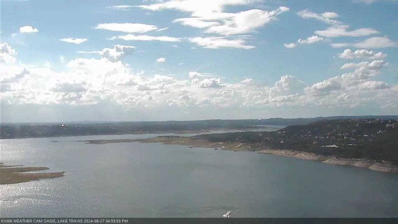 Lake Travis webcam, August 27, 2024 5:00 PM CT