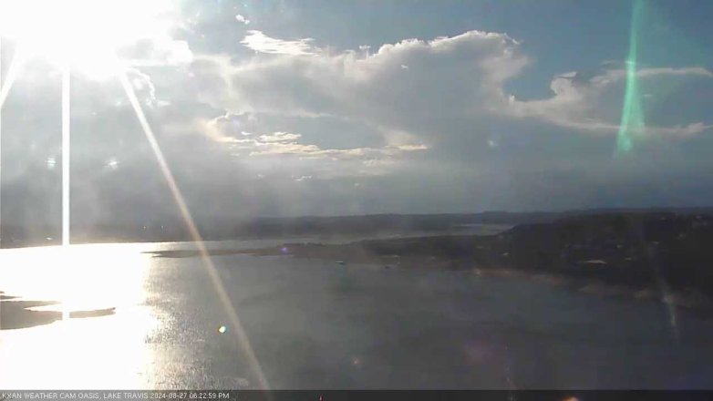 Lake Travis webcam, August 27, 2024 6:25 PM CT