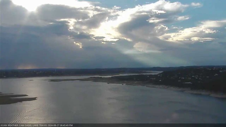 Lake Travis webcam, August 27, 2024 6:45 PM CT