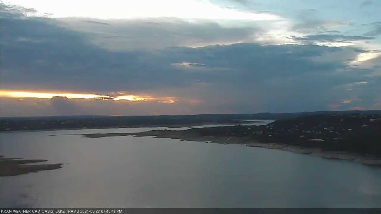 Lake Travis webcam, August 27, 2024 7:45 PM CT