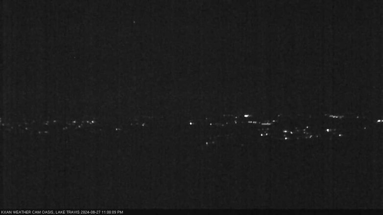 Lake Travis webcam, August 27, 2024 11:00 PM CT