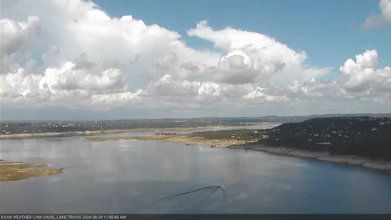 Lake Travis webcam, August 28, 2024 11:45 AM CT