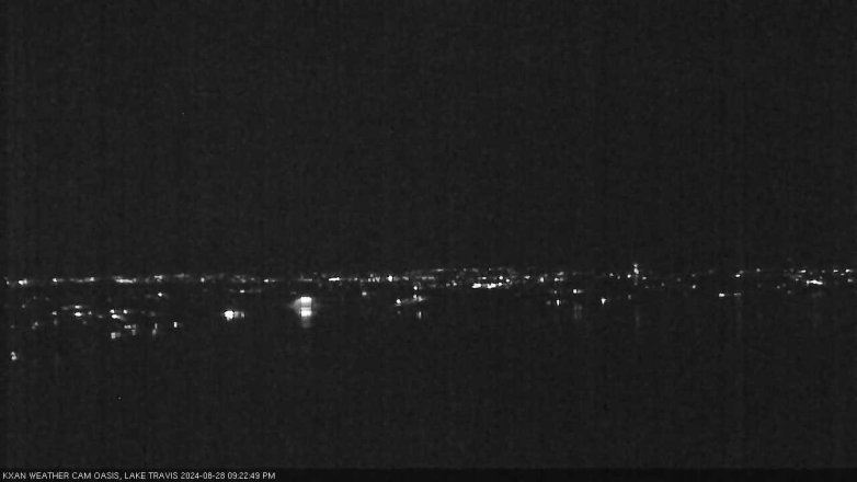 Lake Travis webcam, August 28, 2024 9:25 PM CT