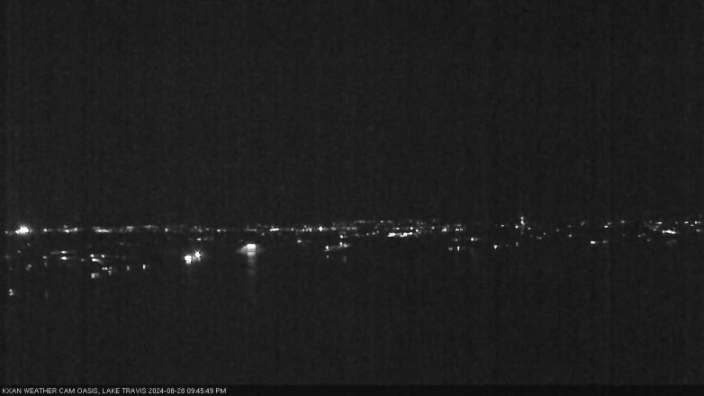 Lake Travis webcam, August 28, 2024 9:45 PM CT