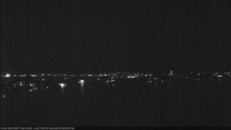 Lake Travis webcam, August 28, 2024 10:00 PM CT