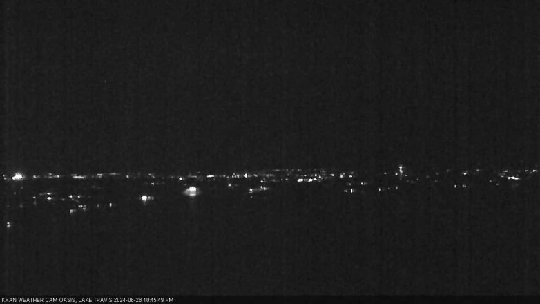 Lake Travis webcam, August 28, 2024 10:45 PM CT