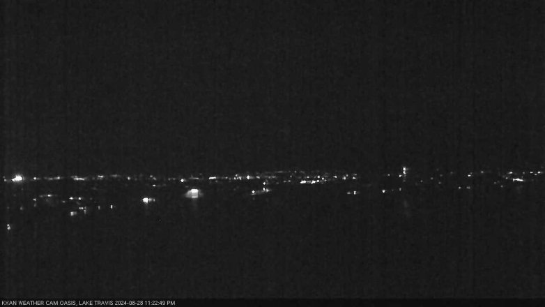 Lake Travis webcam, August 28, 2024 11:25 PM CT