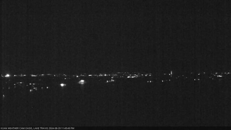 Lake Travis webcam, August 28, 2024 11:45 PM CT