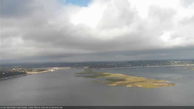 Lake Travis webcam, August 29, 2024 9:00 AM CT