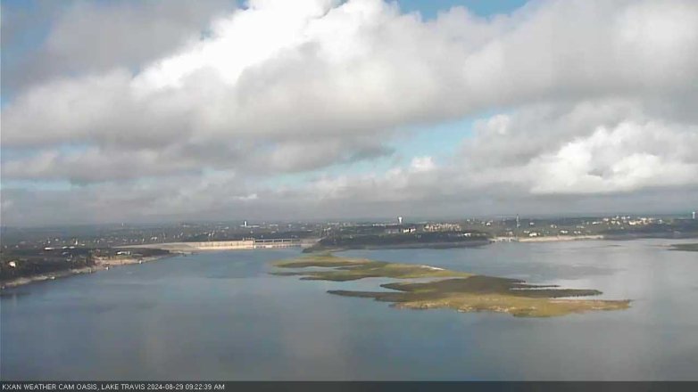 Lake Travis webcam, August 29, 2024 9:25 AM CT