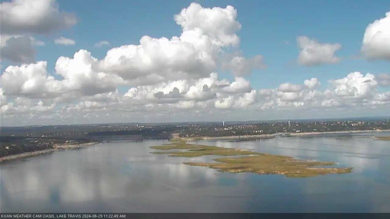 Lake Travis webcam, August 29, 2024 11:25 AM CT