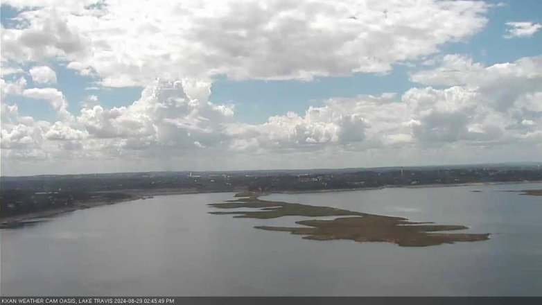 Lake Travis webcam, August 29, 2024 2:45 PM CT