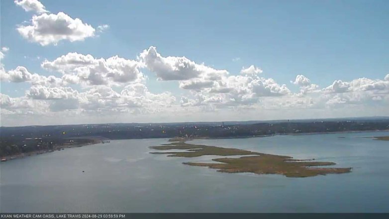 Lake Travis webcam, August 29, 2024 4:00 PM CT