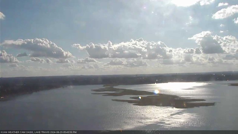 Lake Travis webcam, August 29, 2024 5:45 PM CT