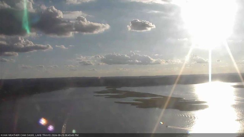 Lake Travis webcam, August 29, 2024 6:45 PM CT